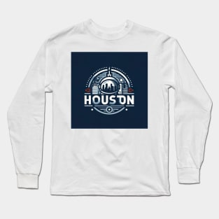 Houston City Logo Long Sleeve T-Shirt